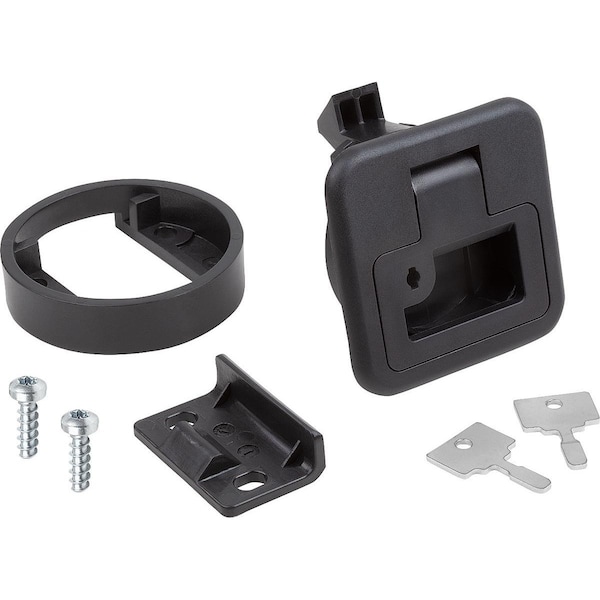 Kipp Snap Lock Fold-Down, Not Lockable, Form:B, S=2-7, H=35, 5, M05X16, Pc/Abs Black K1651.2002356000 - main